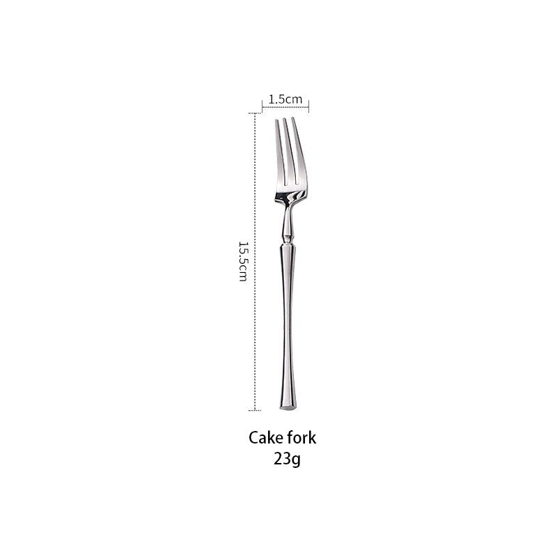 AJOYOUS Conjunto de Talheres Aço Inoxidável Polido Luxuoso Garfo Sobremesa Colher de Chá Faca Utensílios de Jantar Cozinha