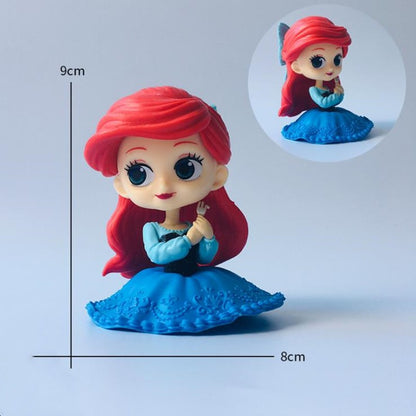 5 estilo Desenho Animado Q Posket Princesa Sereia Pequena Sereia Figura Super Premium Modelo de PVC Brinquedos Colecionáveis Presente para meninas