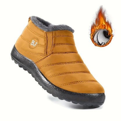 Botas Masculinas de Neve para Área Externa Sapatos Masculinos Botas de Inverno Masculinas Botas de Caminhada Cano Curto Botas Impermeáveis Masculinas Sapatos de Trabalho Calçados