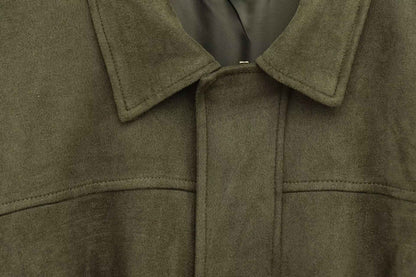 Fashionable Velvet Jacket Women's Outerwear 2025 New Style Streetwear Polo Collar Long Sleeve Regular Fit Polyester Fiber