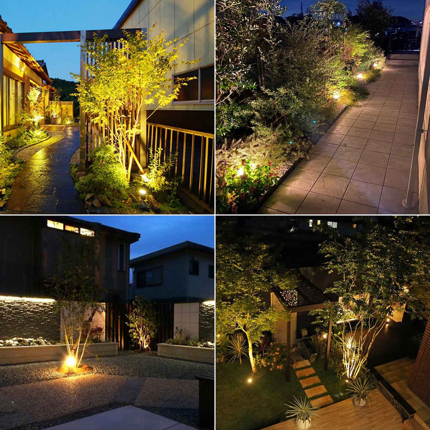 Solar Powered Spotlight IP65 Solar LED Light Outdoor Landscape Yard Garden Tree Separately Lamp Aluminum Anti Rust Solar Lamp