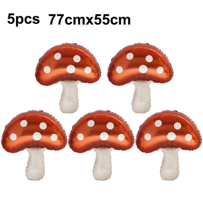 Cartoon Animal Standing Squirrel Balloon Pinecone Shaped Aluminum Film Balloon Forest Theme Baby Shower Birthday Party Decor