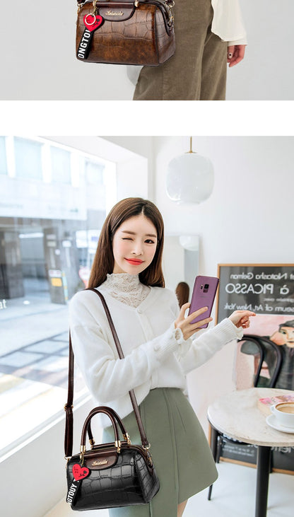 Luxury Design Handbags Shoulder Bags Top Quality PU Leather Women Handbag Classic Crocodile Tote Bag Female Messenger Bag Bolso