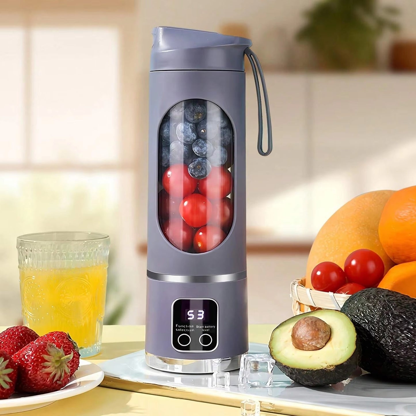 Liquidificador Portátil Espremedor Portátil Eletrodomésticos Eletrodomésticos Atividades ao Ar Livre Cozinha de Viagem Mini Liquidificador Portátil?