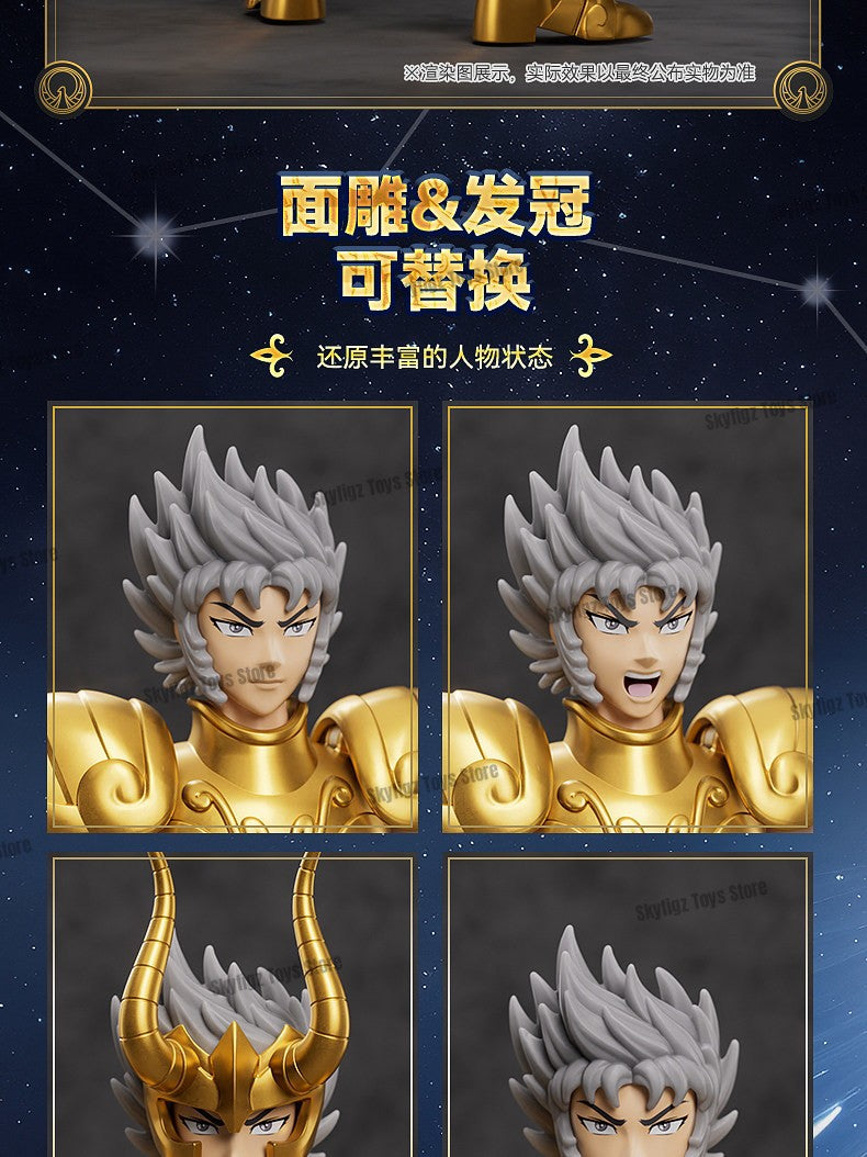 BLOKEES Saint Seiya Segunda Edição Touro Dragão Capricórnio Sagitário Boneco de Ação Anime Brinquedos Presente de Natal Em Estoque
