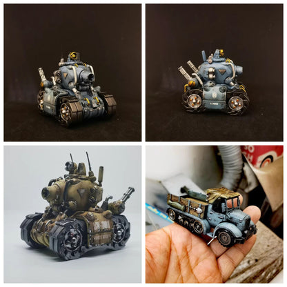 ?Concluir em 10 dias?Repintura Artesanal Modelo XIN SHI Metal Slug 3 Tanque de Caminhão Figura