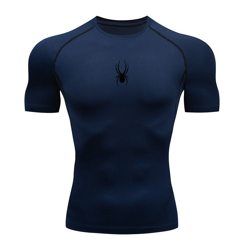 Men Sport T-Shirt Spider Quick Dry Bodybuilding Running Shirt Compression Tops Gym T Shirt Men Fitness Tight Tees Rashgard