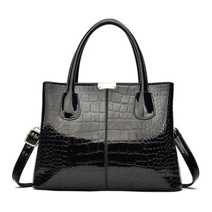 Ladies PU Leather Patent Leather Shoulder Crossbody Bag Women Luxury Designer Handbag Pruse Fashion Large Capacity Shopping Tote