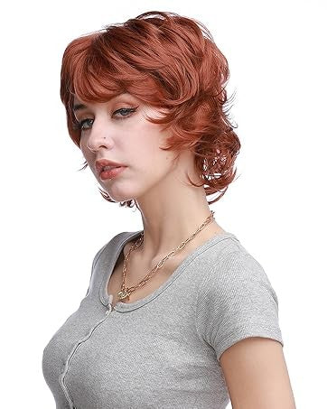 Short Roleplay Wig Fluffy Straight Synthetic Fiber Anime Wig Unisex Halloween Comic Convention Party Costume Wig