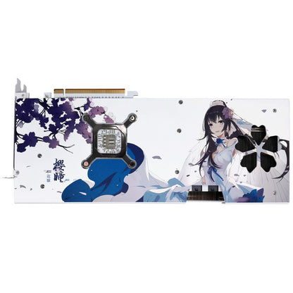 ?Placa de Vídeo Yeston AMD Radeon RX 6800 XT 16GB GDDR6 XTream Edition (Sakura Bride Limited) - GPU de Alto Desempenho para Jogos