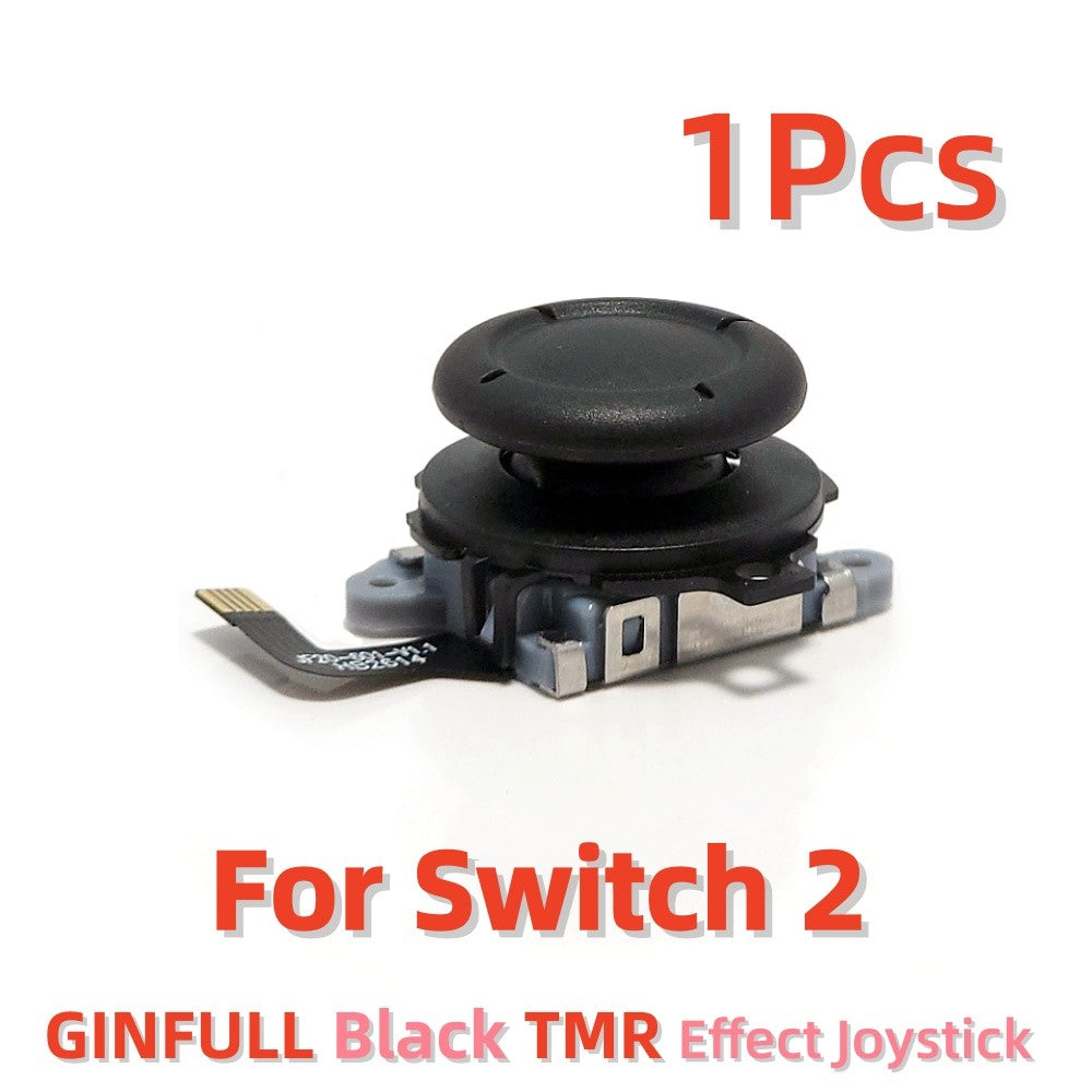 GINFULL TMR Effect Joystick New White Black For NS2 Switch 2 Controller 3D Analog Stick For Joy-Con 2 Replace Left Right Rocker