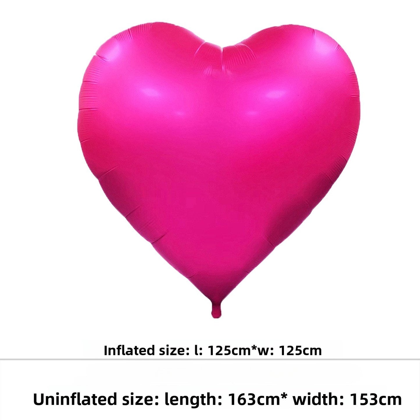Giant 63 Inch Heart Aluminum Foil Balloon for Birthday Wedding Christmas Eve Valentine's Day New Year Party DIY Decoration