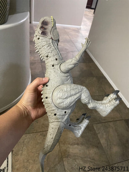 Jurassic-Park Indominus T Rex Bonecos de Ação Dinossauros para Crianças Brinquedos com Som e Movimento Dinossauro de Brinquedo para Presente de Aniversário Infantil