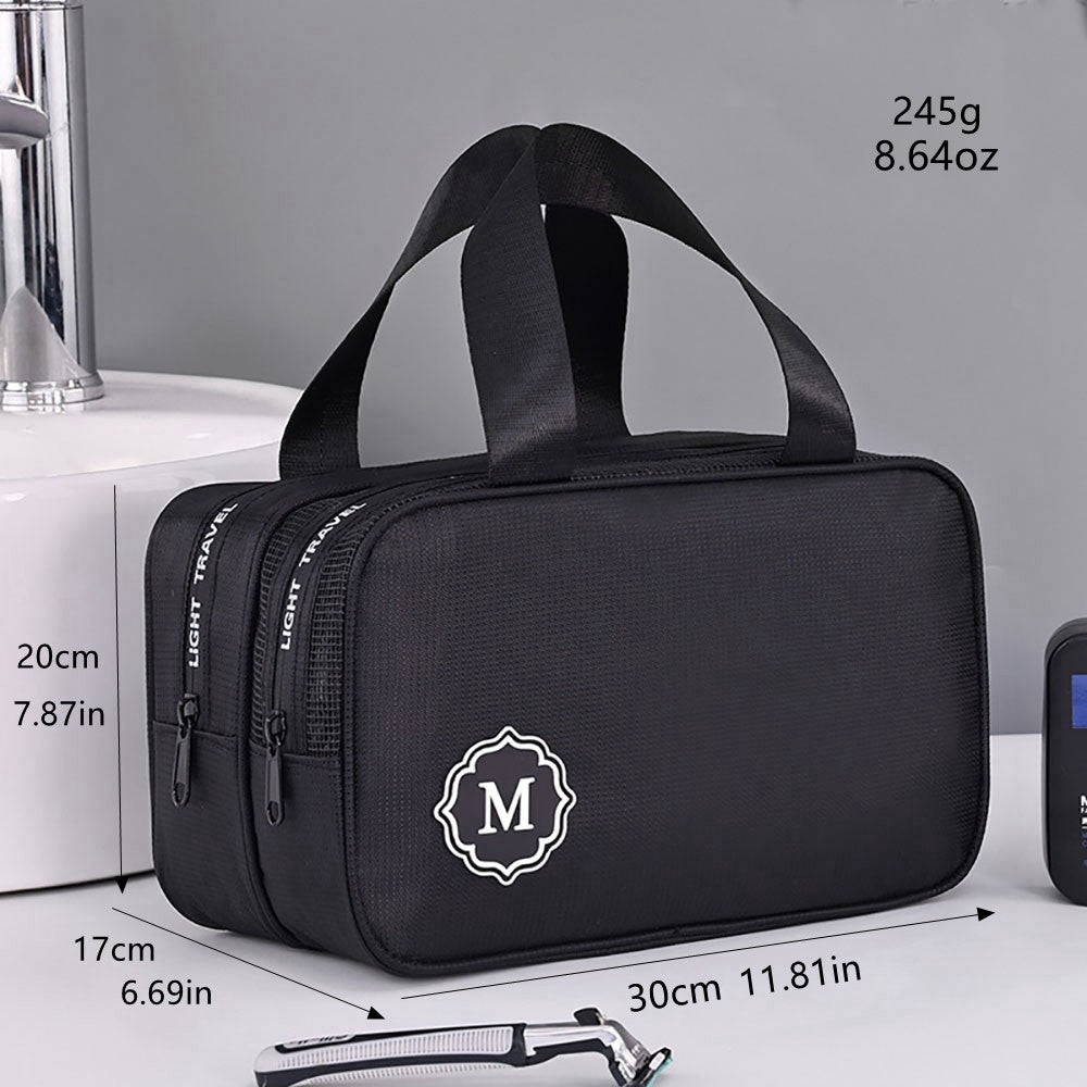 1pc dry wet separation double-layer travel storage waterproof portable large capacity makeup bag for both men and women