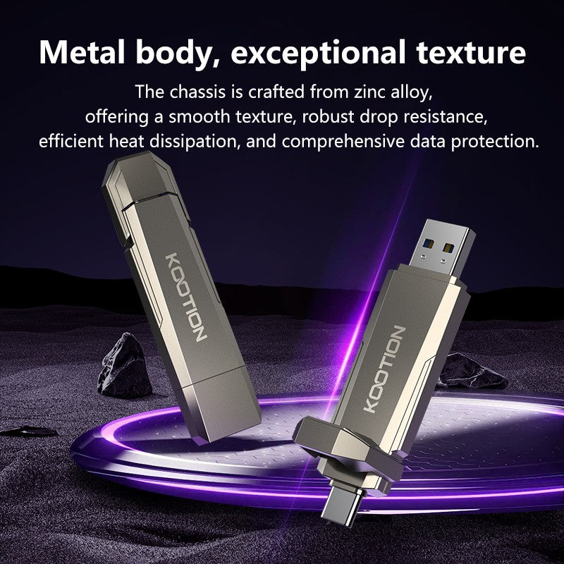 KOOTION U52 Portable Solid State Pen Drive USB 3.2 Gen 2 Type C Flash Drive 1TB 512GB 256GB Pendrive External SSD for PC iPhone