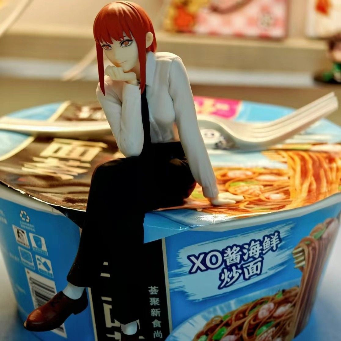 Chainsaw Man Figure Makima Anime 14cm Noodle Stopper Figure Model Brinquedos Para Presentes de Aniversário de Menina Dropshipping
