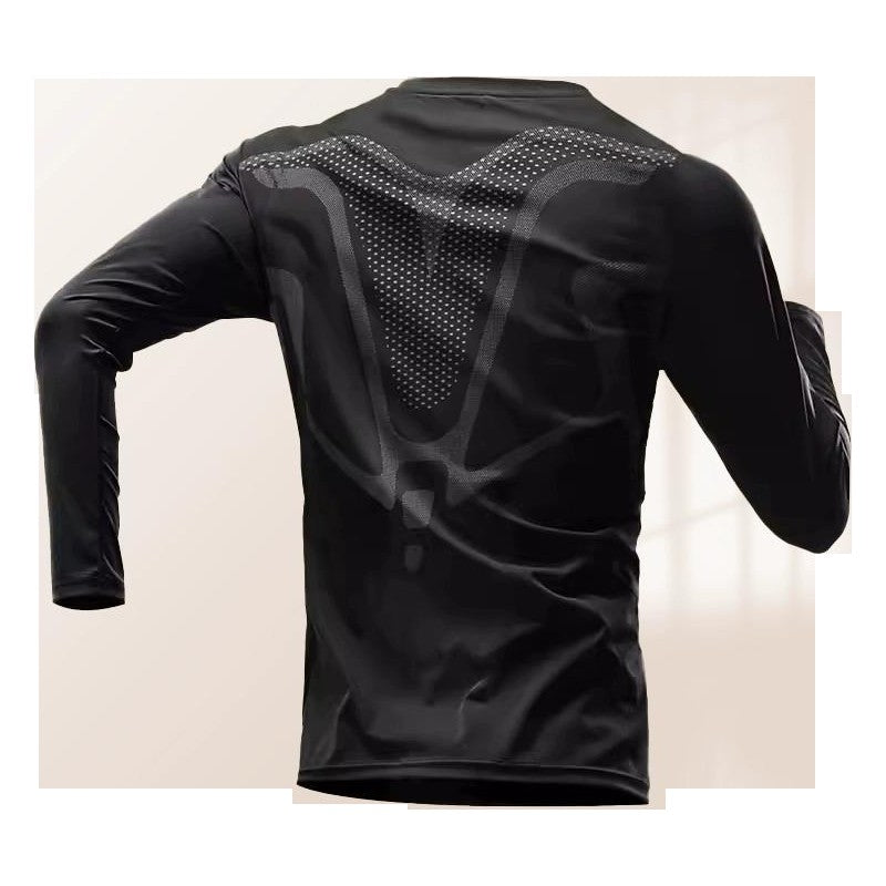 New Compression Running Sets Men Quick Dry Long Sleeve Shirt Basketball Fitness Gym Legging Male Workout Muscle Top Tracksuit