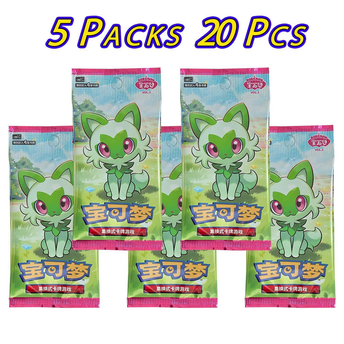100% Original Pacote de Gemas Pokemon Vol3 Edição Cartas Anime Pokemon PTCG Bolsa de Gemas 2 Cartas Colecionáveis Brinquedo Presente de Aniversário Social
