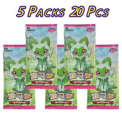 100% Original Pacote de Gemas Pokemon Vol3 Edição Cartas Anime Pokemon PTCG Bolsa de Gemas 2 Cartas Colecionáveis Brinquedo Presente de Aniversário Social