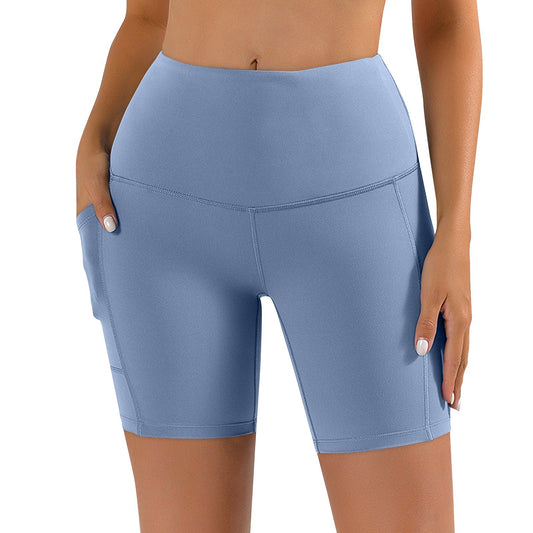 Women Sports Short Yoga Shorts High Waist Breathable Soft Fitness Tight Women Yoga Legging Shorts Cycling Athletic Gym Shorts