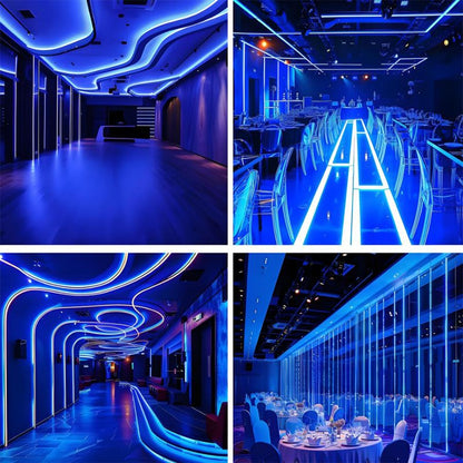 5V USB RGB Neon LED Strip 1/2/3/5M IP65 RGB Neon Lamp Tape with App and Remote Control For DIY Neon Deocoration Lighting