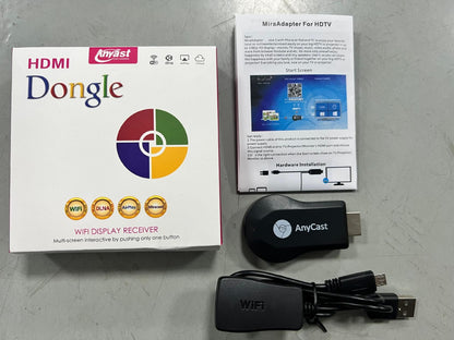 2025 New M2 Plus All-in-One Wireless Display Dongle with 4K HD Screen Mirroring via AirPlay Miracast DLNA AnyCast for All Device