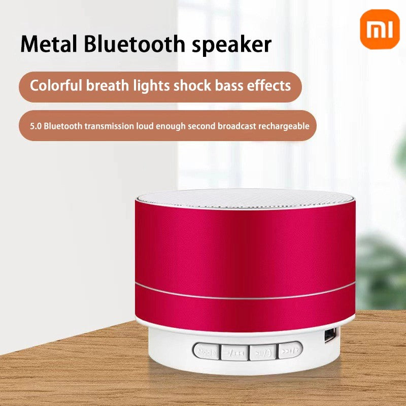 Xiaomi A10 Mini Portable Speaker Bluetooth Wireless Audio Dazzling Crack LED Light Subwoofer Support TF Card USB For PC/Mobile