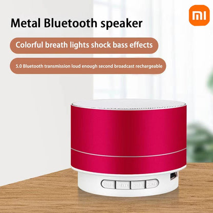 Xiaomi A10 Mini Portable Speaker Bluetooth Wireless Audio Dazzling Crack LED Light Subwoofer Support TF Card USB For PC/Mobile