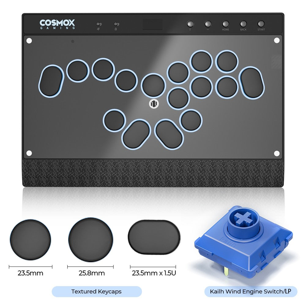 Haute42 Magnetic C16-S Joystick Hitbox Leverless Controller Stickless Arcade Stick Keyboard For PC/PS4/PS5/Switch Fight Sticks