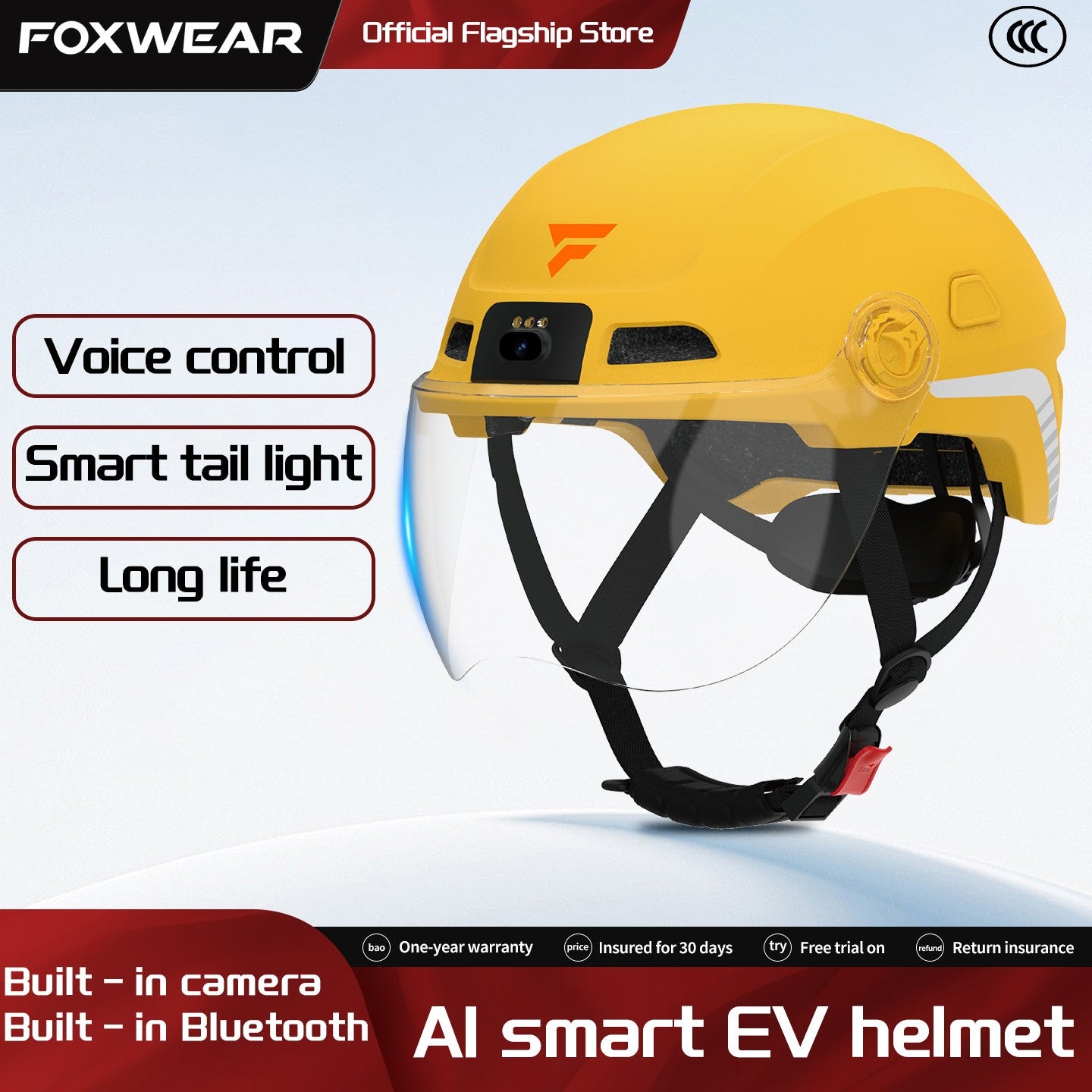 2025 Novo Capacete de Moto Inteligente com Câmera e Fone de Ouvido Bluetooth Meio Capacete Masculino Cascos Para Moto Quatro Estações DOT