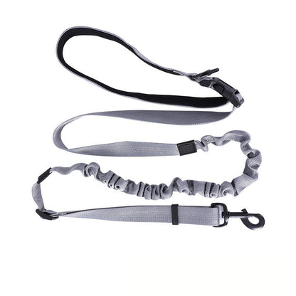 Coleira para Cachorro Mãos Livres para Passear, Correr, Caminhar, Ajustável, com Cinto na Cintura, Alça de Peito, Corda de Tração e Acessórios para Cães
