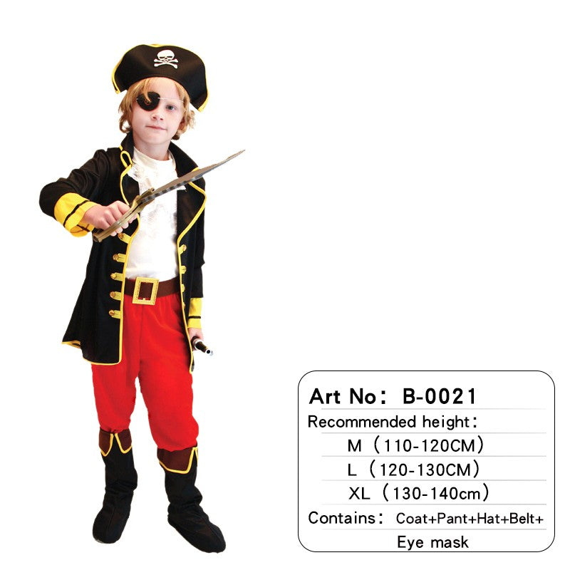 Children's Halloween  Pirate Costumes for Boys Kids Children Pirate Costume Fantasia Infantil Cosplay Clothing