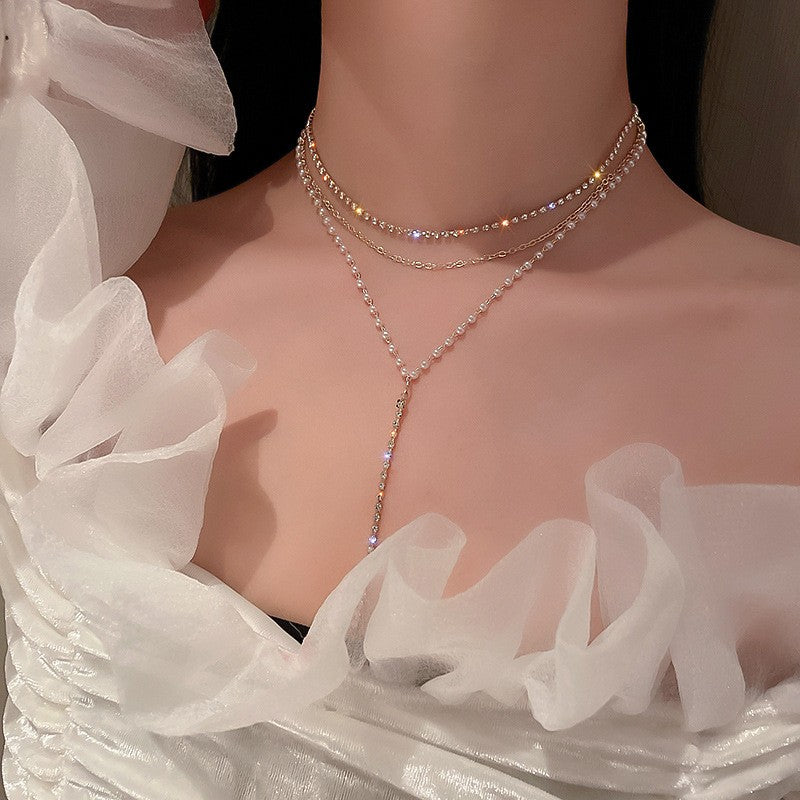 Colares com Pingente em Forma de Coração e Asas de Anjo Cor Prata Zircônia Cúbica 5A Estilo Minimalista Corrente na Clavícula Joias Femininas e para Meninas