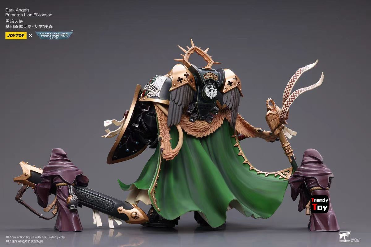 ?JOYTOY?Warhammer 40K Dark Angels Primarch Lion El'Vonson 1/18 Action Figure Model Toys