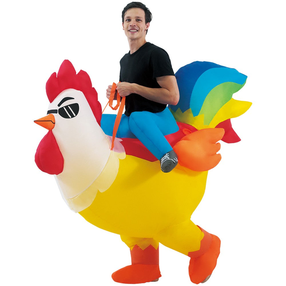 New Riding Animal Inflatable Costume Anime Suits Dress Mascot Purim Halloween Christmas Party Cosplay Costumes for Adult