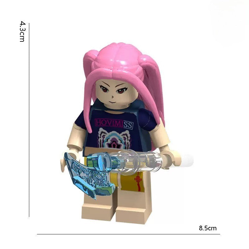 Novo brinquedo de boneca Kpop Demon Hunters Boy Band Girl Group Boneco de ação modelo de montagem Banda Combinada Boneca DIY Brinquedo de festa infantil