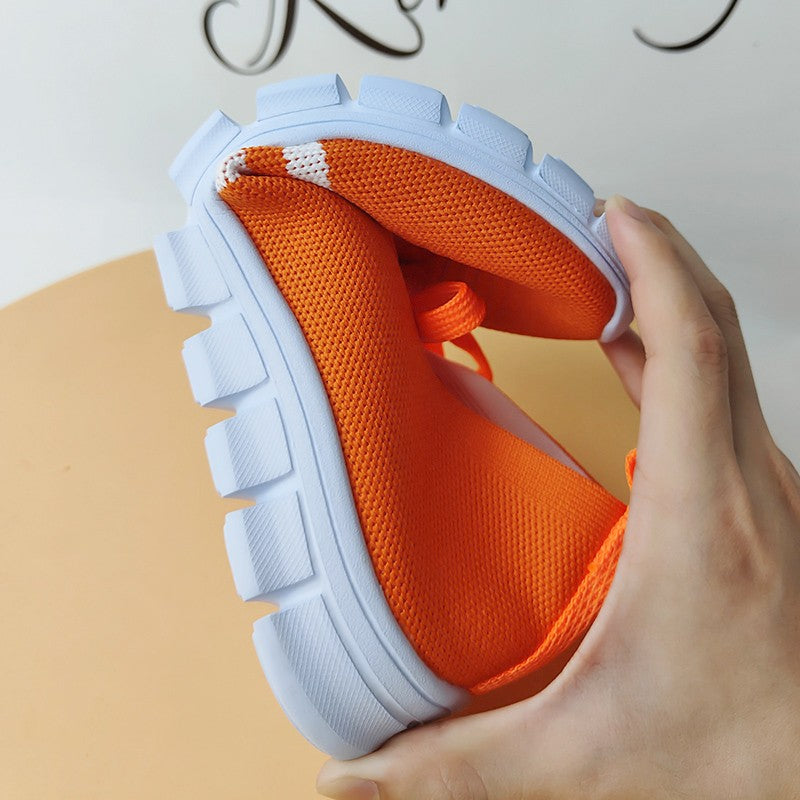 Fashion Striped Knitted Flats Women 2025 Summer Soft Sole Non Slip Walking Shoes Woman Plus Size 36-43 Low Heel Loafer Female