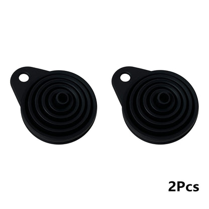 2 Peças Funil Dobrável para Motor de Carro Funil de Líquido de Silicone Ferramentas para Troca de Óleo e Gasolina para Carros e Motos Acessórios