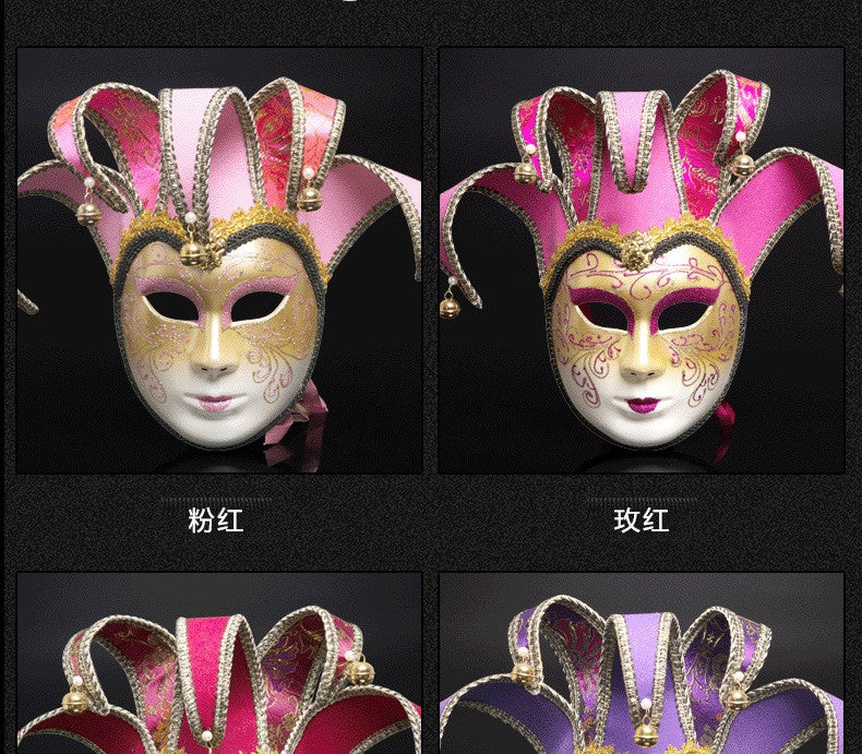 New European and American painted masks for Halloween dance parties - high - end Venetian masks for Italian ladies' performances