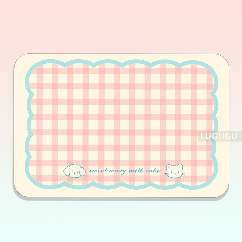 VIKAMA Cute Pet Placemats Cats And Dogs Universal Water-Absorbent Non-Slip Wash-Free Simple Pet Floor Mats Pet Supplies