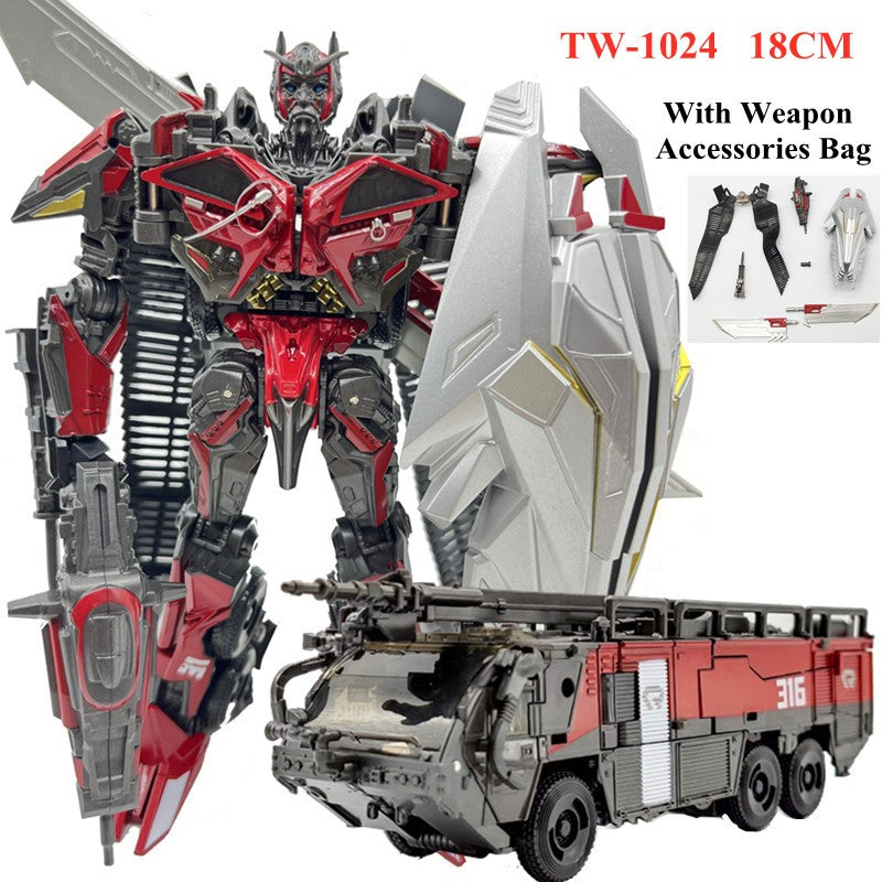 EM ESTOQUE NOVO BAIWEI 18CM Brinquedos de Transformação TW-1024 KO SS Filme Robô Pintado Anime Action Figure Modelo de Carro Presente para Crianças TW-1032