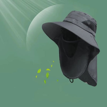 Outdoor UV Protection Bucket Hat – Sun Hat with Neck Flap for Hiking, Fishing & Camping