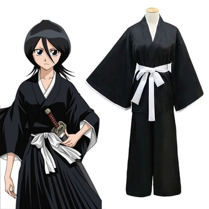 Bleach Kuchiki Rukia Cosplay Costumes Kurosaki Ichigo Die Pa Soul Society Shinigami Kimono Full Outfits Thousand-Year Blood War