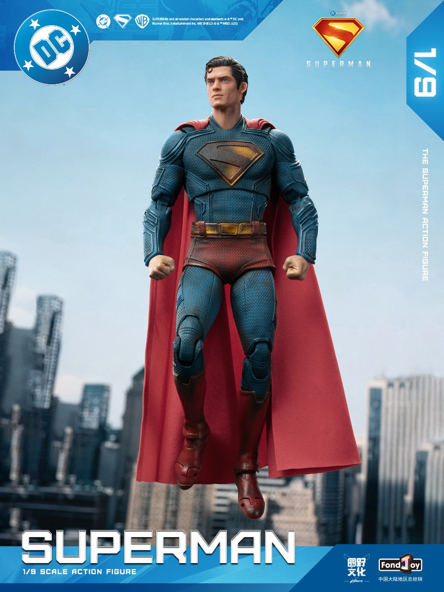 2025 Fondjoy Boneco de Ação Superman Danificado em Batalha David Corenswet 1/9 Novo Boneco Superman Pvc Articulado Brinquedo Infantil Presente Menino