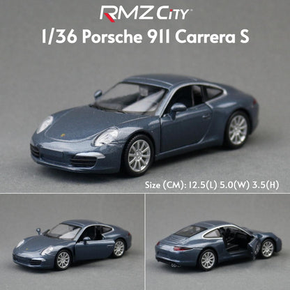 1/36 Porsche 911 GT3 918 Spyder Taycan Carro de Brinquedo de Corrida Modelo RMZ CiTY Metal Fundido Miniatura Coleção Presente Para Meninos Crianças