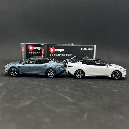 Bburago 1:64 LYNK&CO 07 EM-P Alloy Car Model Diecast Metal Miniature Scale Vehicle Car Model Simulation Collection Kids Toy Gift