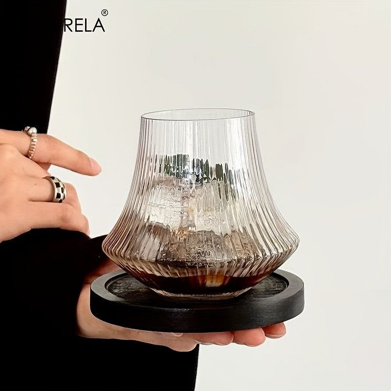 1/2PCS Vertical Cold Brew Coffee Cup Glasses Iced American Latte Water Cups Cold Drink Whiskey Glass for Coffee Lovers