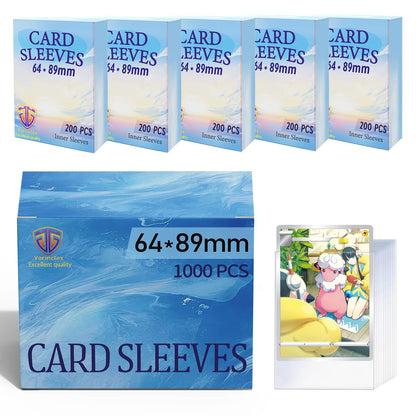 1000 Protetores Internos para Cartas Perfect Fit MTG/YGO, Cartas Colecionáveis, Cartas Esportivas, Protetores Internos Macios, Suaves e Resistentes