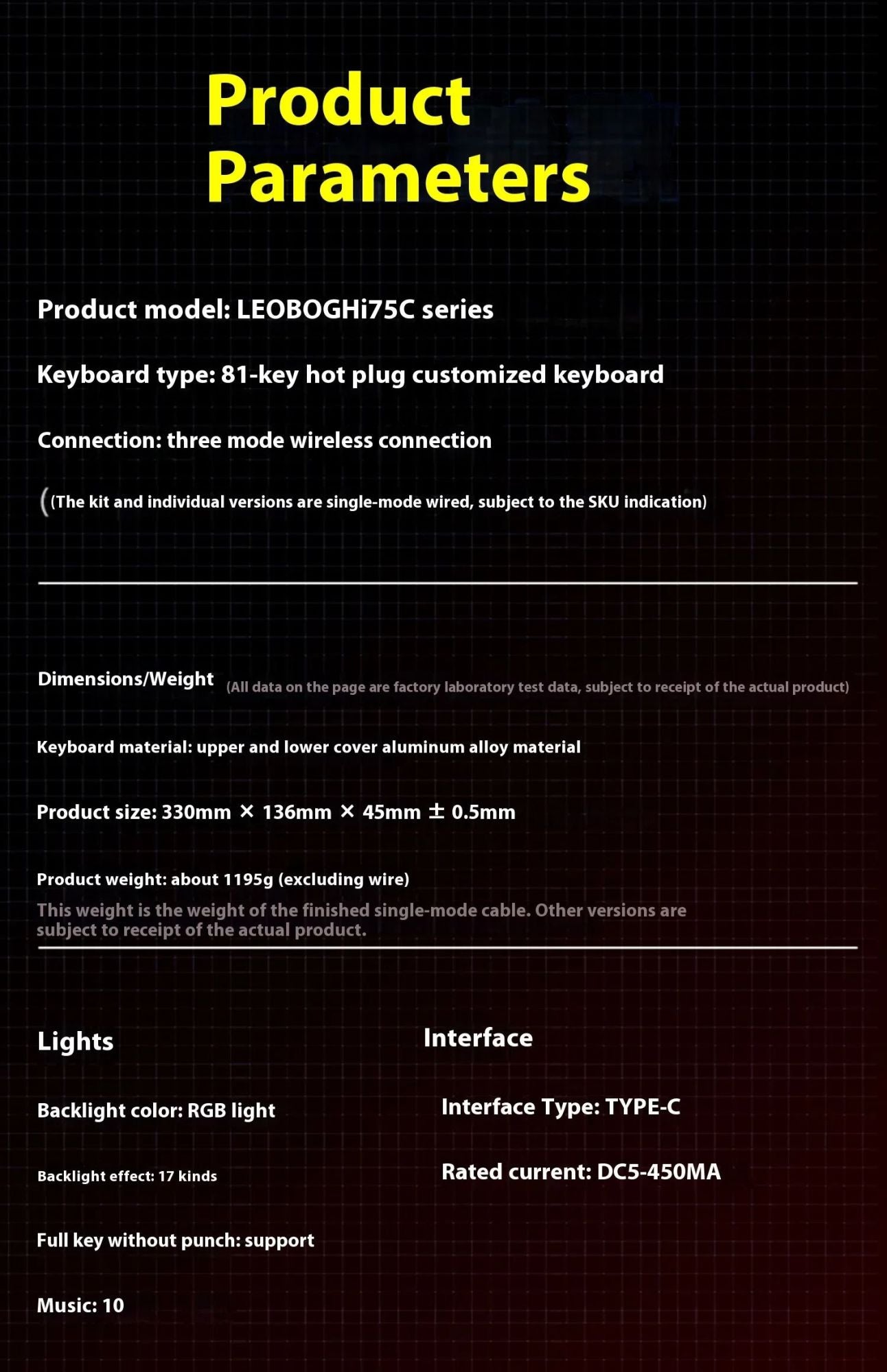 Leobog Hi75C Hi75 Hi75C Pro Kit de Teclado Mecânico Customizado de Alumínio Sem Fio para Jogos Bluetooth 2.4G Teclado Gamer com Hotswap com Fio