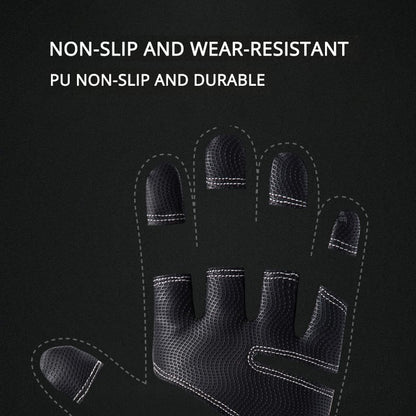 Luvas de Motocicleta Inverno Térmicas Forradas com Lã Inverno Pele Amigável Ciclismo Impermeável Antiderrapante Tela Sensível ao Toque Luva de Esqui Quente